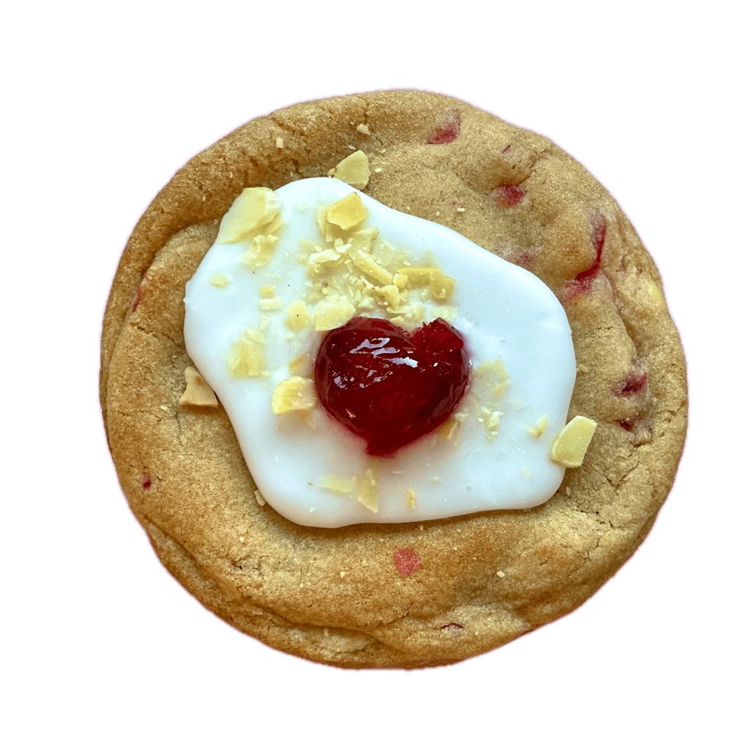 Cherry Bakewell Cookie Puck